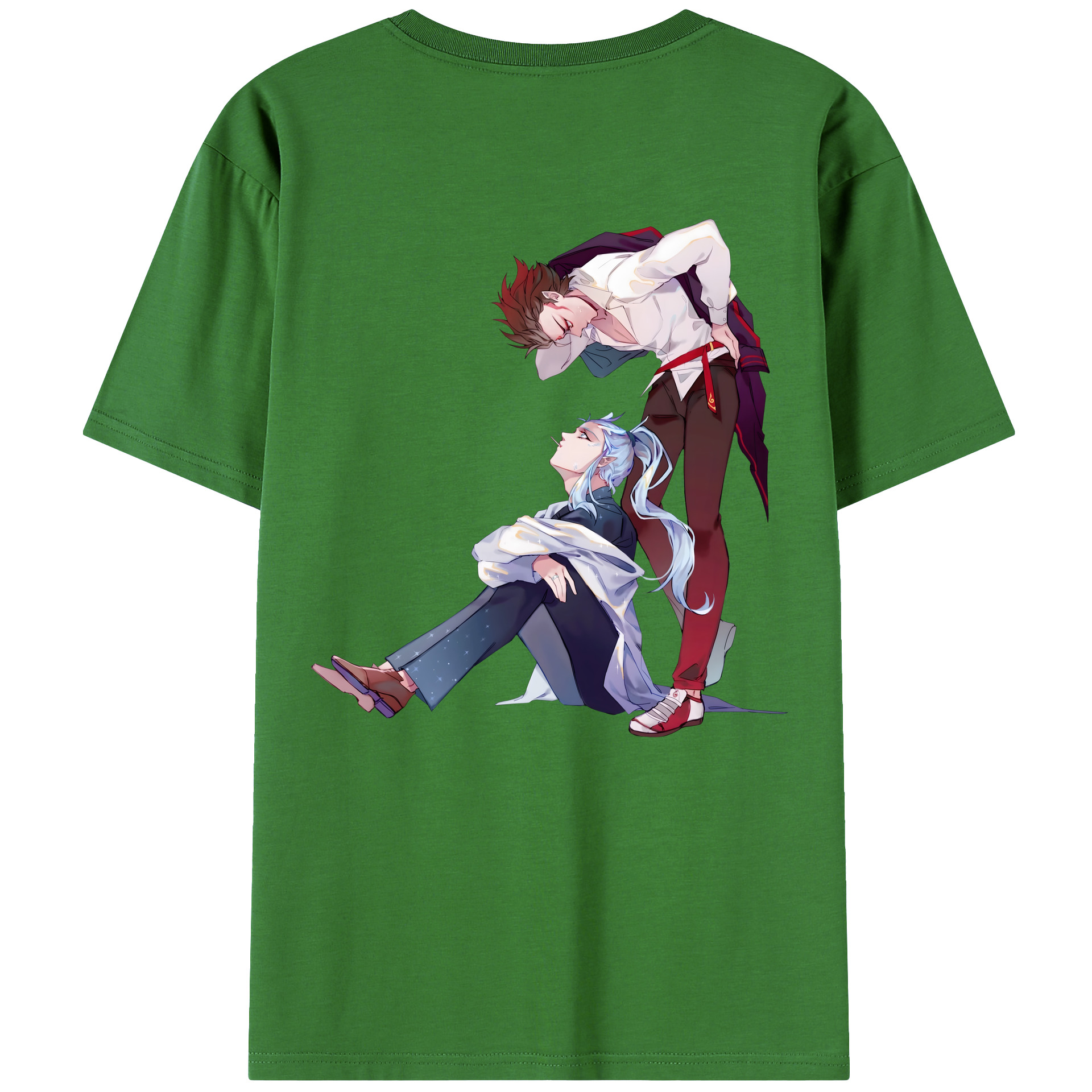 （画像用） Ne Zha 2 ナタ 魔童の大暴れ レディース半袖Tシャツ(バックプリント)